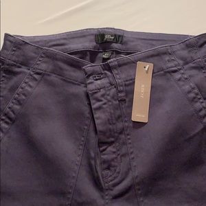 Jcrew navy distressed cargo toothpick pant 27